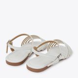  Sandal Bệt Dây Nhỏ KZ-25 Trắng 