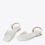  Sandal Bệt Dây Nhỏ KZ-25 Trắng 