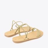  Sandal Bệt Đế Đúc Quai Ngang Dây Thắt Nút GY-2 Xanh 