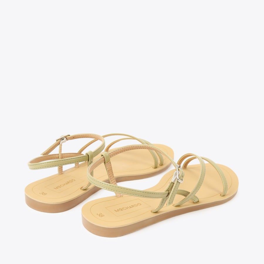  Sandal Bệt Đế Đúc Dây Chéo Khoá Gài GY-3 Xanh 