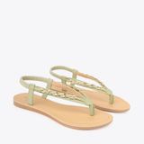  Sandal Bệt Đế Đúc Quai Phối Xích PK-5 Xanh 