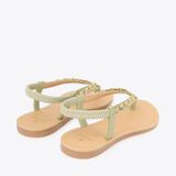  Sandal Bệt Đế Đúc Quai Phối Xích PK-5 Xanh 
