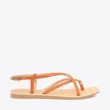  Sandal Bệt Đế Đúc Kiểu Xỏ Ngón Dây Chéo PK-6 Bò 