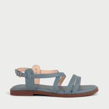  Sandal Đế Thấp Nữ Quai Ngang PC-102 Xanh 