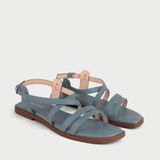  Sandal Đế Thấp Nữ Quai Ngang PC-102 Xanh 