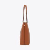  Túi Xách Nữ Phom Lớn Đính Dây Khoá QA-28 Bò 