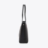  Túi Xách Nữ Phom Lớn Đính Dây Khoá QA-28 Đen 