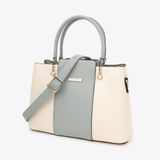  Túi Xách Nữ Da Quai Đôi Đính Khoá Hạt Châu QA-31 Xanh 