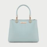  Túi Xách Nữ Quai Đôi Khoá Hoa SM-5 Xanh 