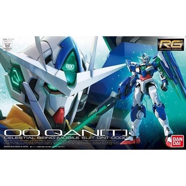 Mô hình Gundam 00 QanT chính hãng Bandai RG GNT-0000 ダブルオークアンタ
