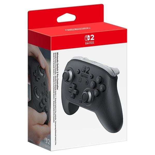 Tay Cầm Chơi Game Nintendo Switch 2 Pro Controller thiết kế đẹp mắt cầm tay thoải mái hỗ trợ đầy đủ tính năng