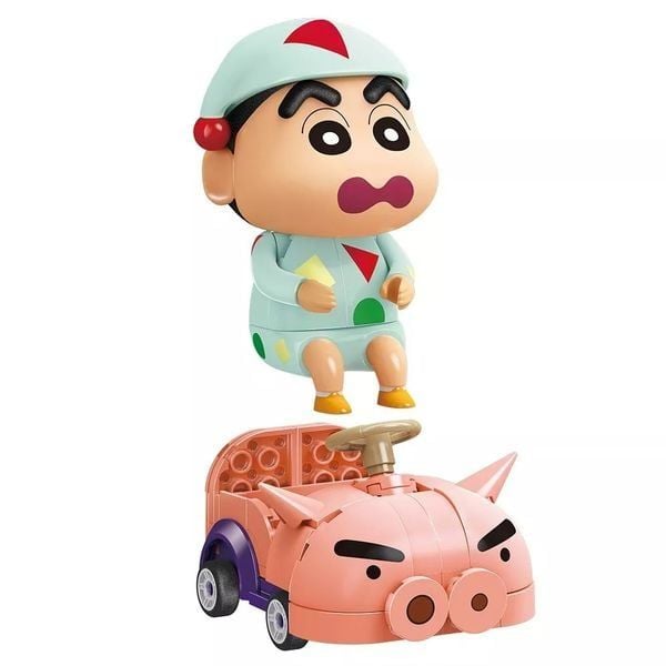  Mô hình Keeppley Crayon Shin Chan Xe Đua Hiệp Sĩ Lợn K20619 