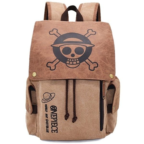 Balo vải bố giả da cao cấp One Piece đẹp mắt chất lượng tốt bền chắc