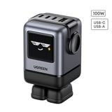  Củ sạc nhanh Uno RG 100W Robot GaN Mini 4 cổng Type-C x3, Type-A x1 Ugreen X688 45514B US 
