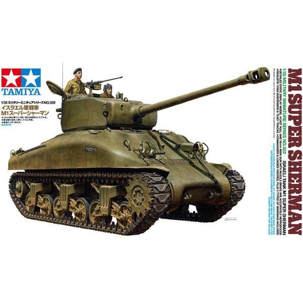  Mô hình xe tăng Israeli Tank M1 Super Sherman 1/35 - Tamiya 35322 