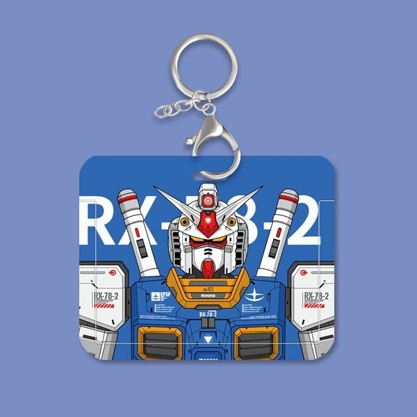Bao đựng thẻ học sinh nhân viên hình Gundam khổ ngang RX-78-2