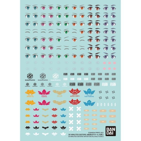  30 Minutes Sisters Water Decals Multiuse 1 - 30MS 