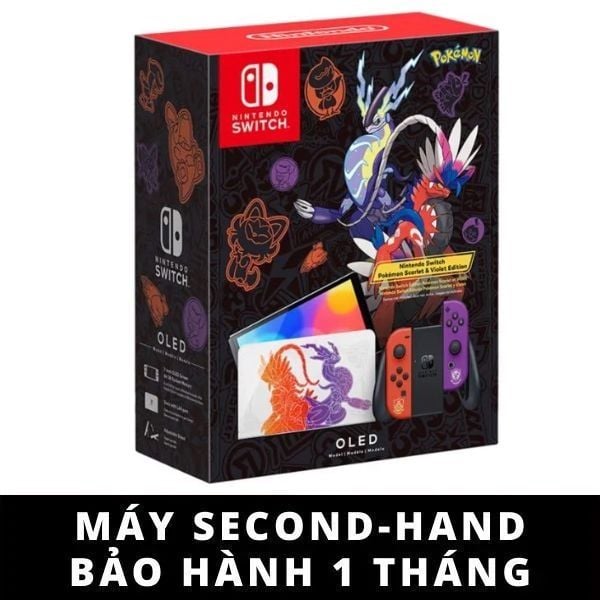  Máy Nintendo Switch OLED Model Pokemon Scarlet & Violet Edition Second-hand - Máy cũ giá rẻ 
