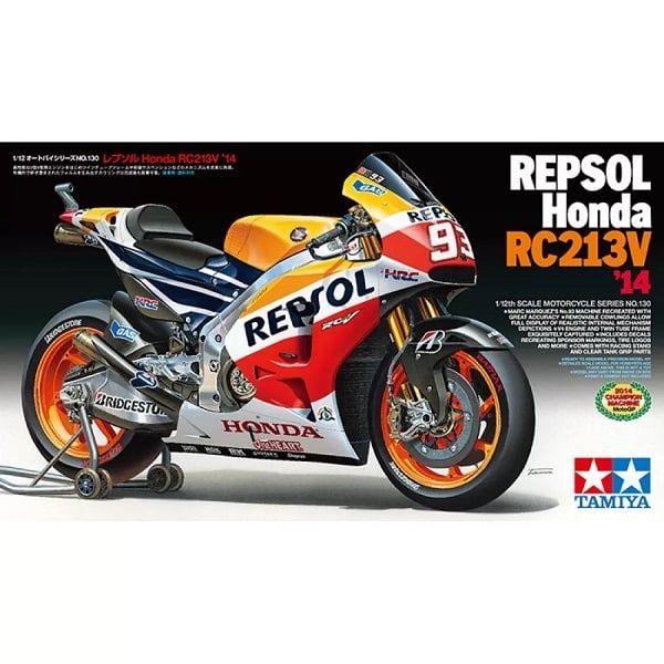 mô hình xe Repsol Honda RC213V '14 1/12 Tamiya 14130 chính hãng