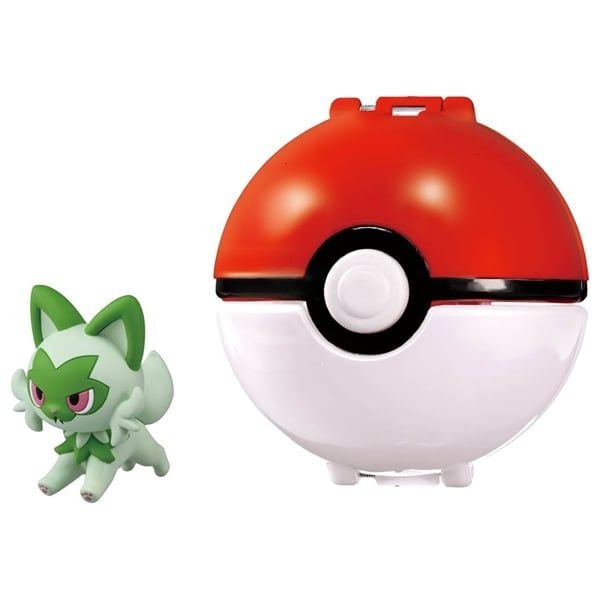 Moncolle PokeDel-Z Sprigatito Poke Ball - Mô hình Pokemon chính hãng Takara Tomy đẹp mắt chất lượng tốt trò chơi giải trí