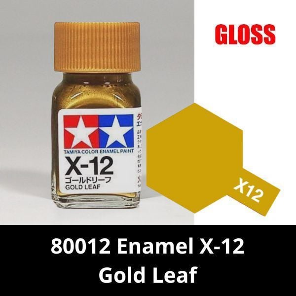  80012 Enamel X-12 Gold Leaf - Sơn mô hình Tamiya 