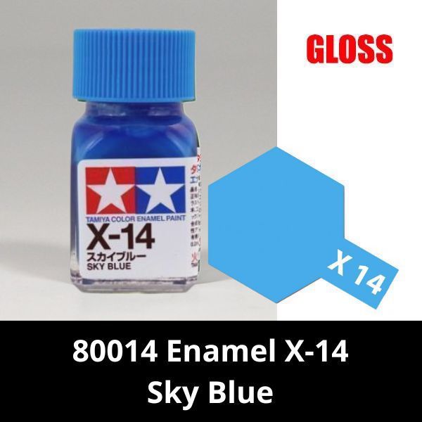  80014 Enamel X-14 Sky Blue - Sơn mô hình Tamiya 