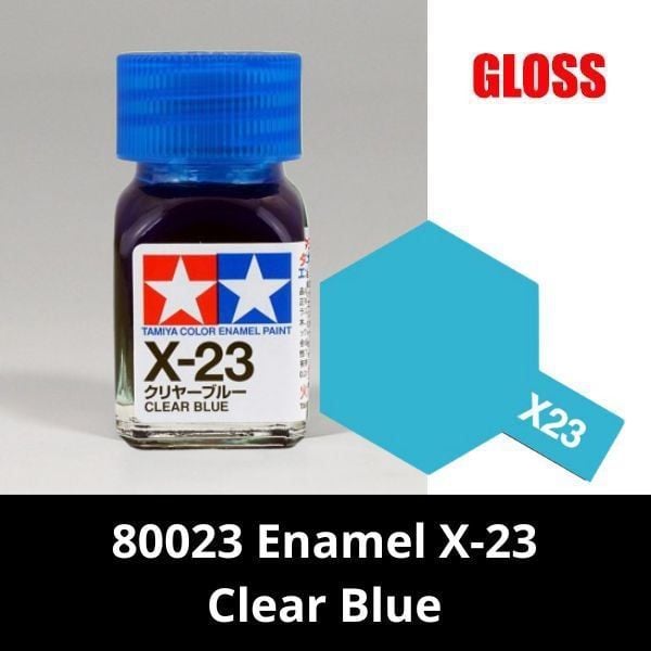80023 Enamel X-23 Clear Blue - Sơn mô hình Tamiya