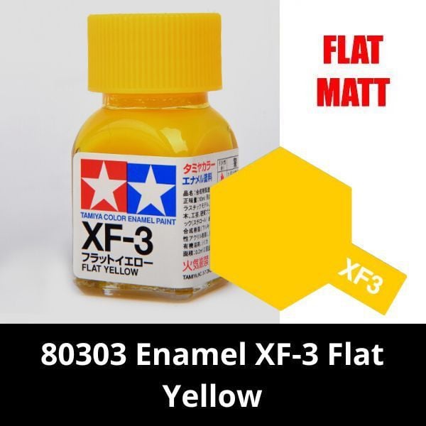  80303 Enamel XF-3 Flat Yellow - Sơn mô hình Tamiya 