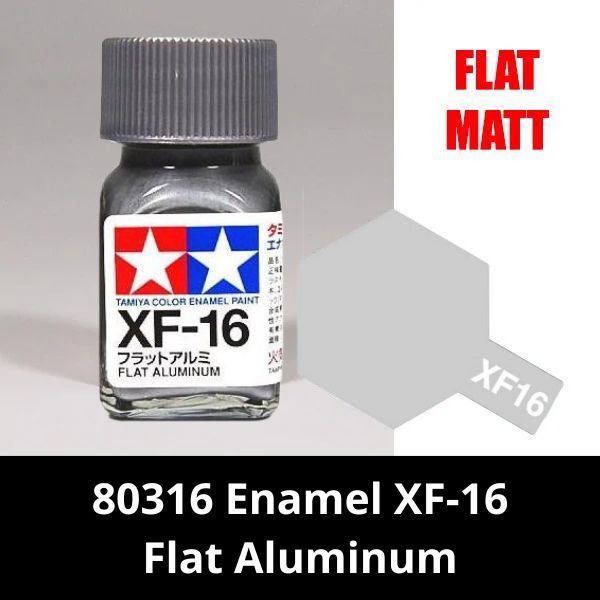80316 Enamel XF-16 Flat Aluminum - Sơn mô hình Tamiya