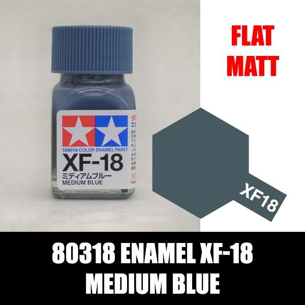 80318 Enamel XF-18 Medium Blue Sơn mô hình Tamiya chính hãng