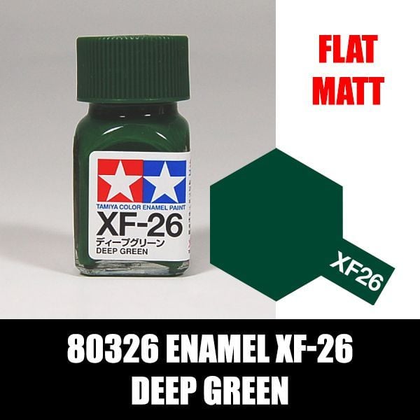 80326 Enamel XF-26 Deep Green Sơn mô hình Tamiya chính hãng