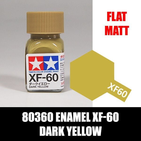 80360 Enamel XF-60 Dark Yellow Sơn mô hình Tamiya chất lượng cao