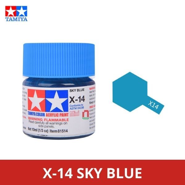 Tamiya Acrylic X14 Gloss,Sky Blue