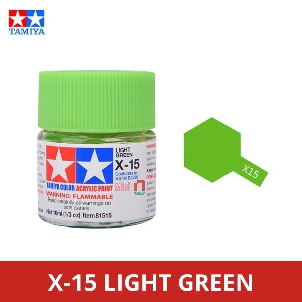 Sơn mô hình Tamiya ACRYLIC MINI X-15 LIGHT GREEN - 81515