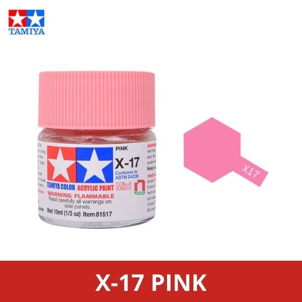 Tamiya Acrylic Mini X-17 Pink (10ml)