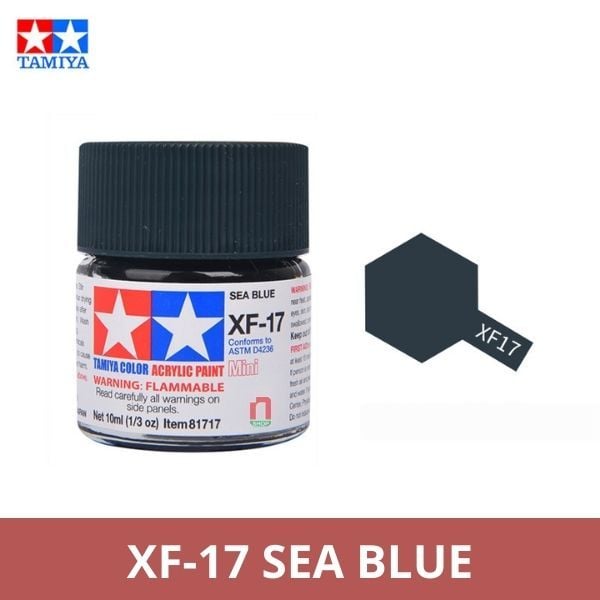 Sơn mô hình Tamiya Acrylic Mini XF-17 Sea Blue - 81717