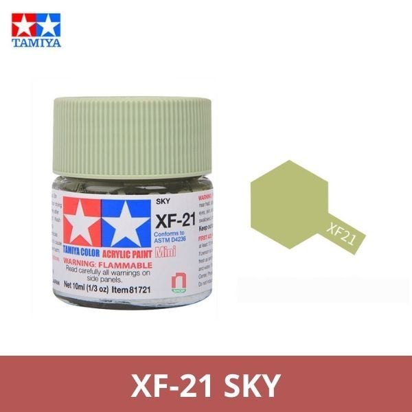 Sơn mô hình Tamiya Acrylic Mini XF-21 Sky - 81721