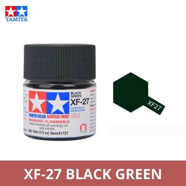  Sơn mô hình Tamiya Acrylic Mini XF-27 Black Green - 81727 