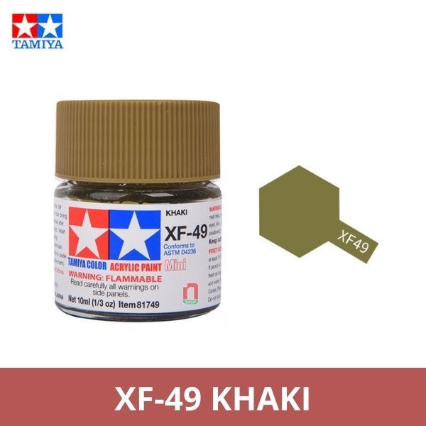 Sơn mô hình Tamiya Acrylic Mini XF-49 Khaki - 81749