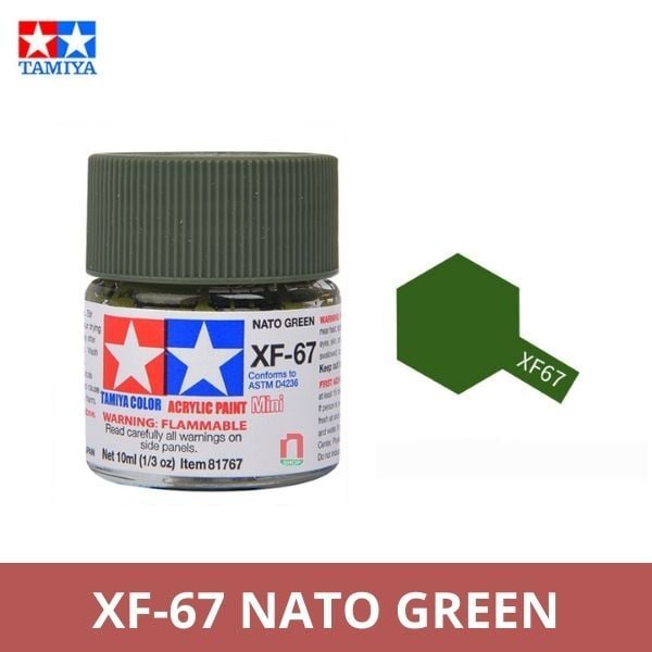 Sơn mô hình Tamiya Acrylic Mini XF-67 NATO Green - 81767