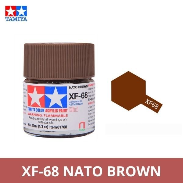 Sơn mô hình Tamiya Acrylic Mini XF-68 NATO Brown - 81768