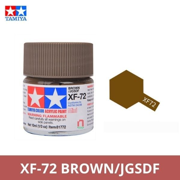 Sơn mô hình Tamiya Acrylic Mini XF-72 Brown/JGSDF - 81772