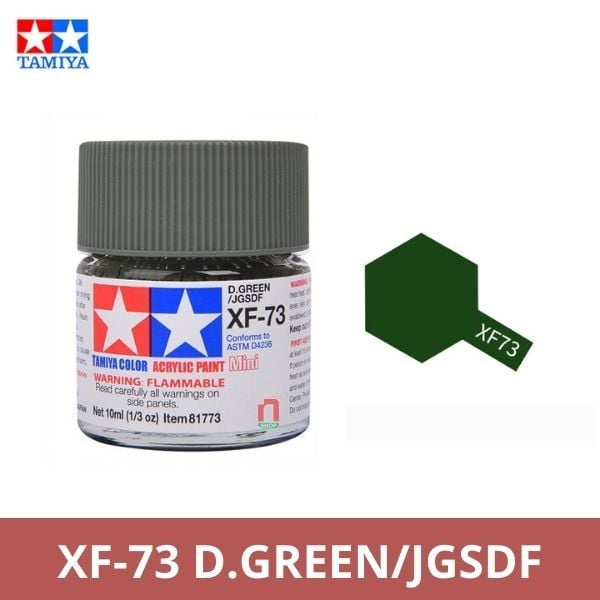 Sơn mô hình Tamiya Acrylic Mini XF-73 D Green / JGSDF - 81773
