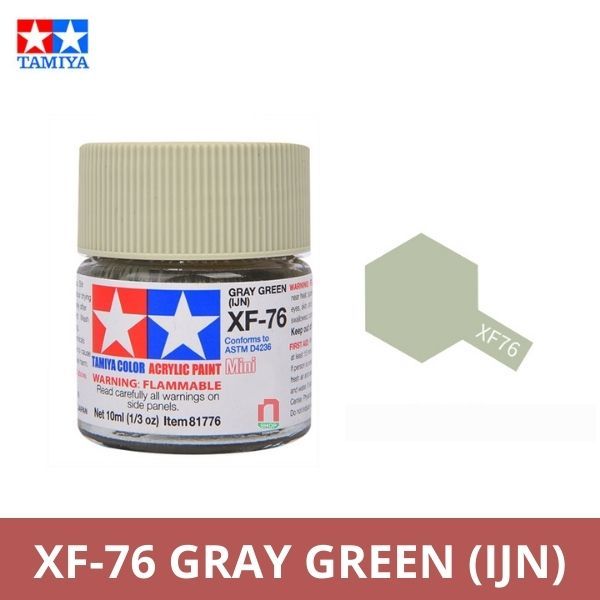  Sơn mô hình Tamiya Acrylic Mini XF-76 Gray Green IJN - 81776 