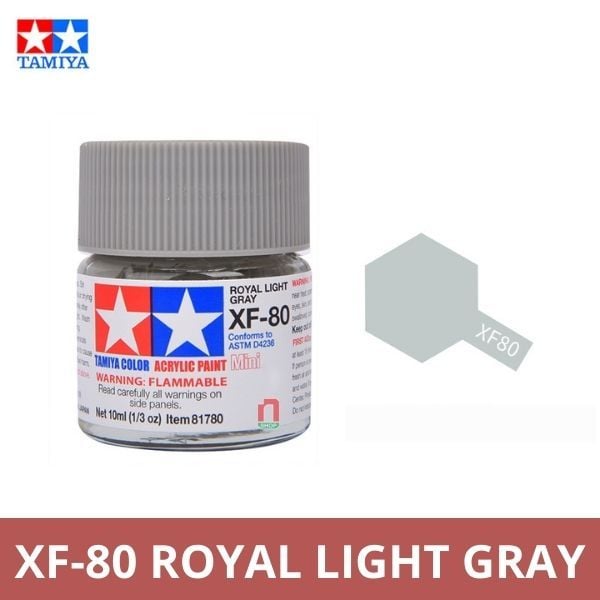 Sơn mô hình Tamiya Acrylic Mini XF-80 Royal Light Gray - 81780