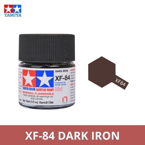 Sơn mô hình Tamiya Acrylic Mini XF-84 Dark Iron - 81784