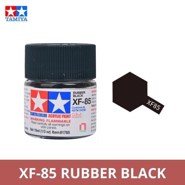 Sơn mô hình Tamiya Acrylic Mini XF-85 Rubber Black - 81785