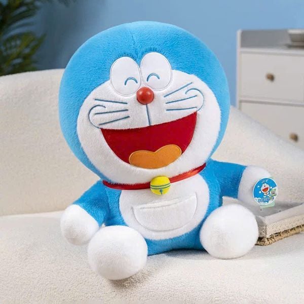 Cảm nhận sự mềm mại và đáng yêu của Doraemon mỗi ngày với Gấu Bông Mèo Máy Doraemon Cười 38cm