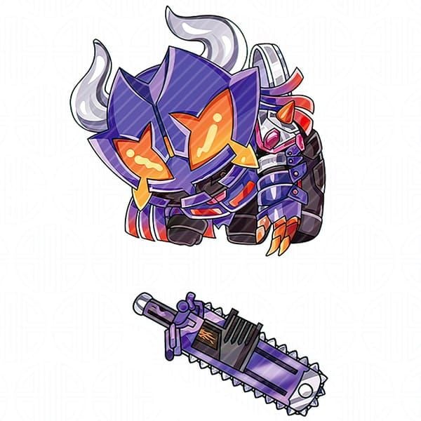  Móc khóa acrylic Kamen Rider kèm vũ khí 