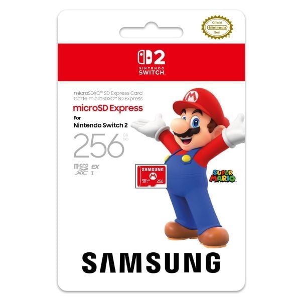 Phụ kiện Thẻ nhớ MicroSD Express 256GB Nintendo Switch 2 Samsung dành riêng cho máy chơi game mới nhất của Nintendo